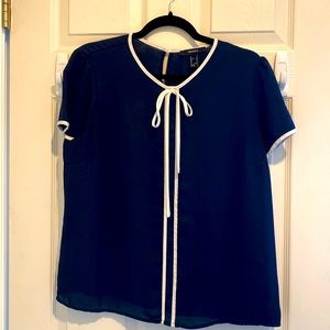 Navy blue blouse